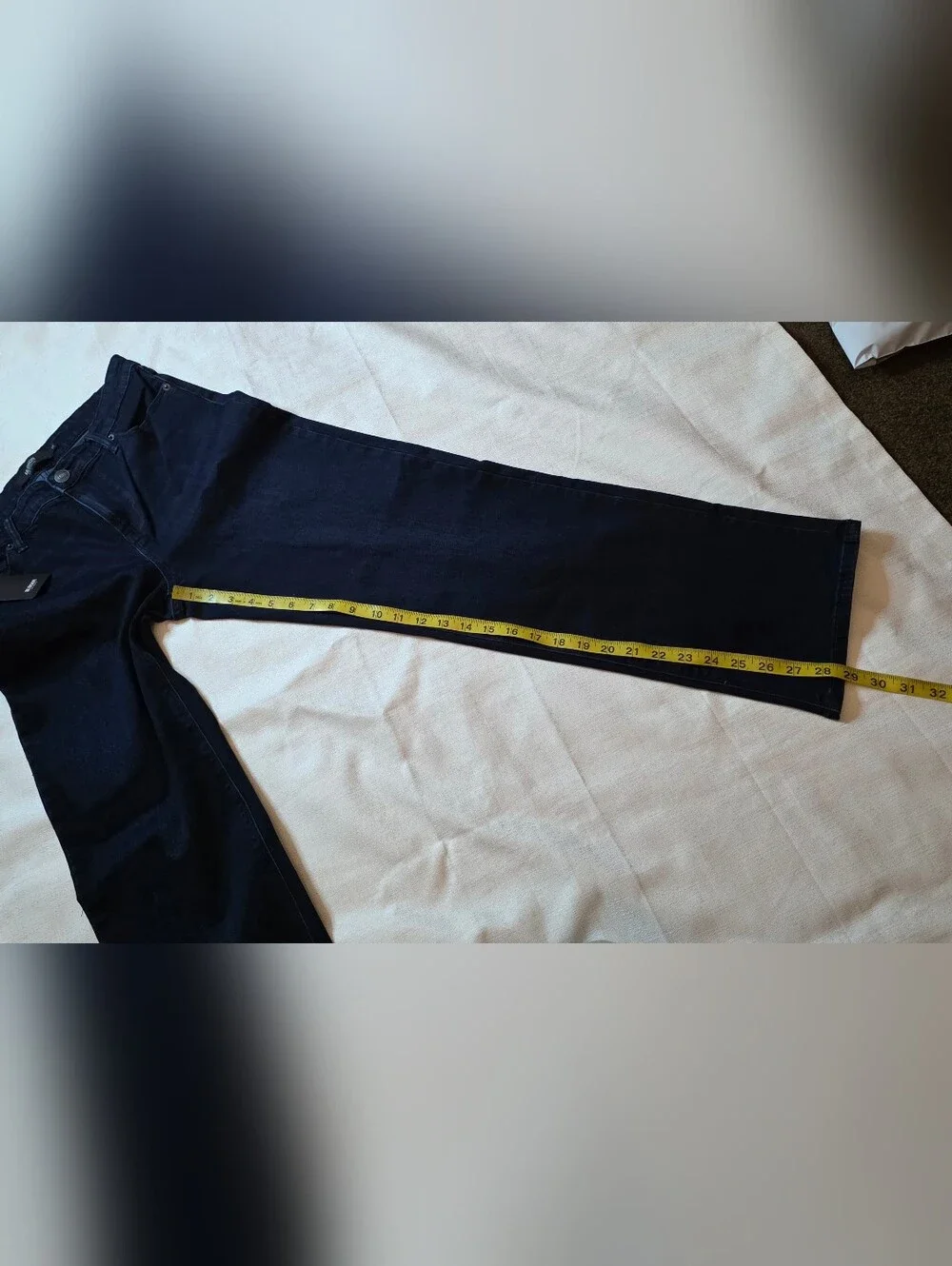 Hudson Jeans High Rise Straight Leg Dark Wash Stretch New With Tags  Size 10